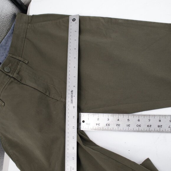 NEW J CREW Pants Mens 31 Chino Stretch 250 Skinny Flat Front Mid Rise green - Picture 7 of 16